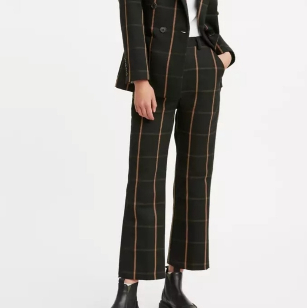 Levi's Premium Math Club Flare cropped trousers high-rise waist hight waist
